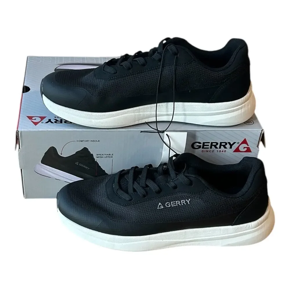 Gerry Men's Creston Shoe, Lightweight, Lace Up, Black, Size 10.5